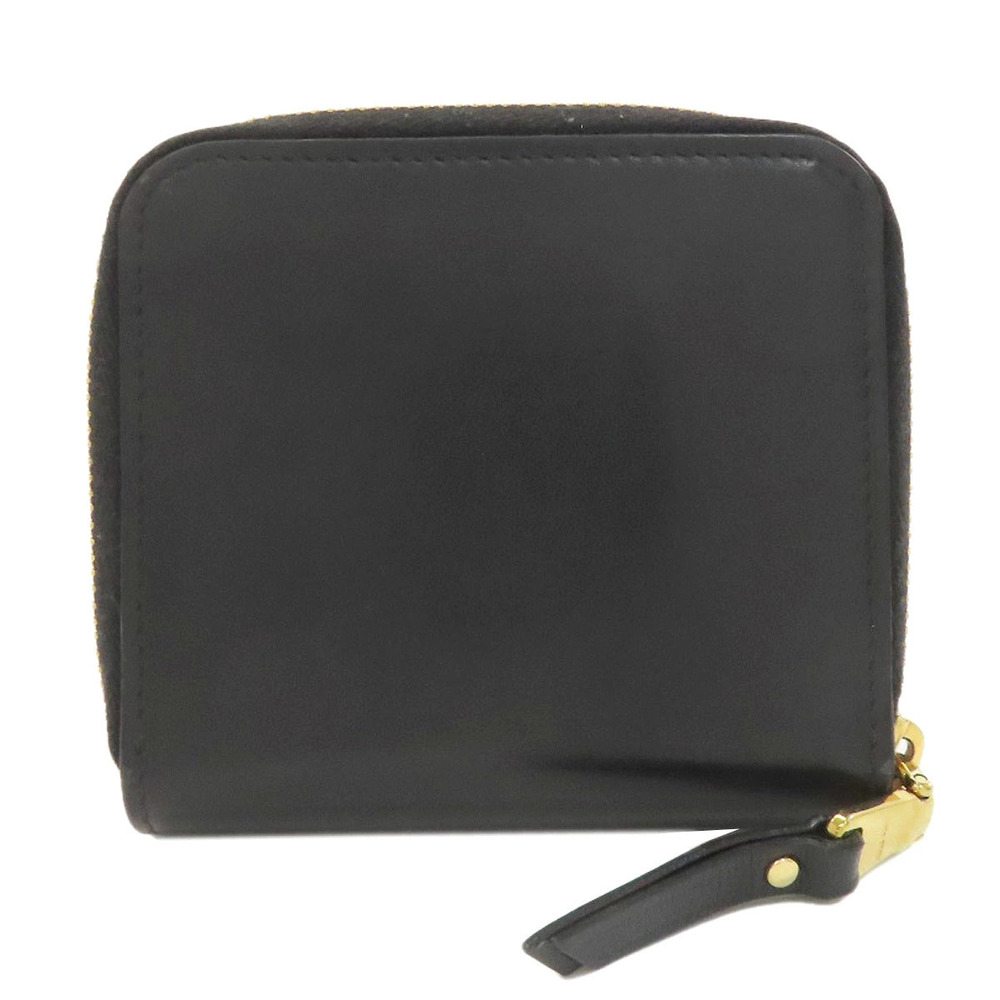 Miu Miu bi fold wallet leather coin Black